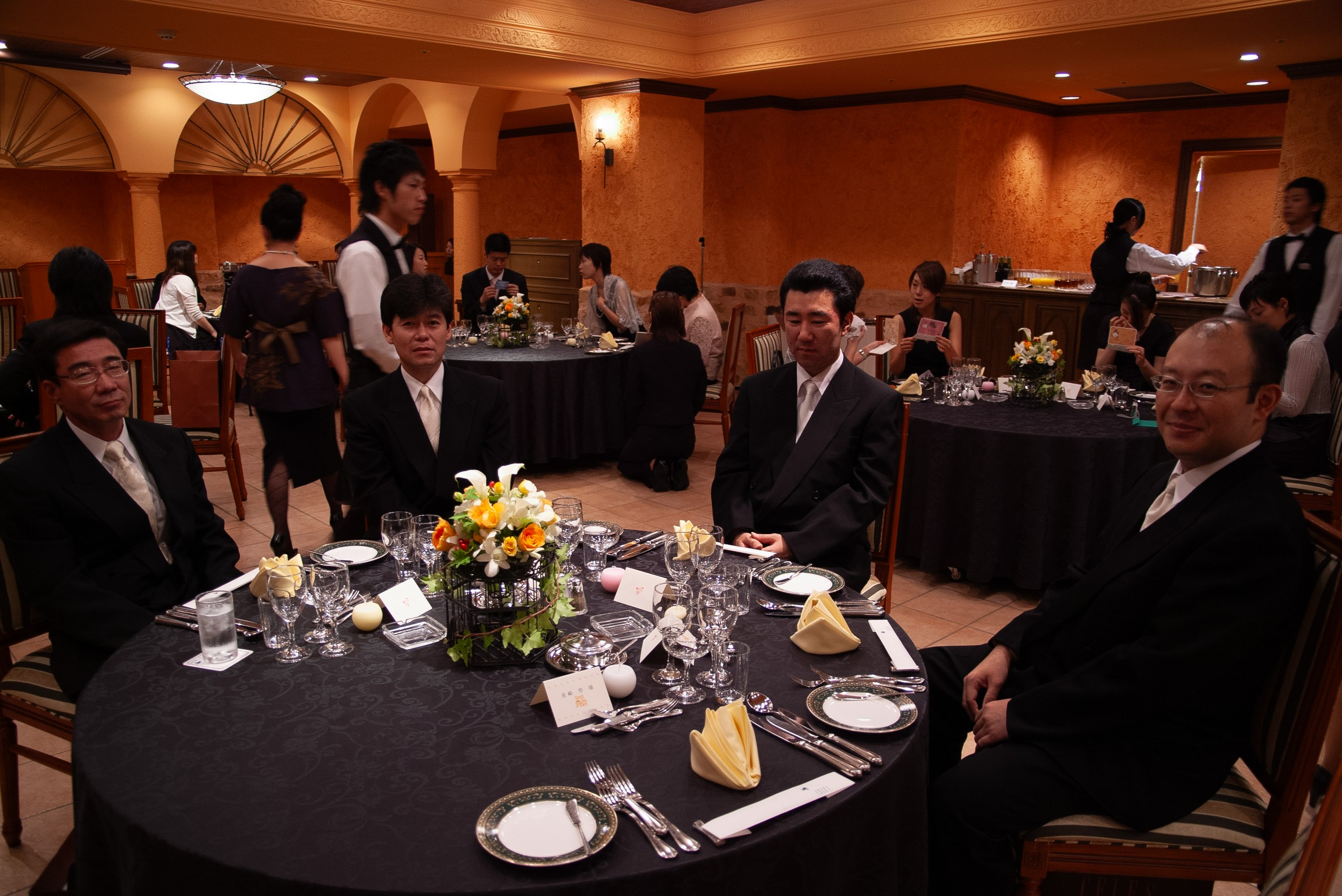 披露宴会場のゲスト